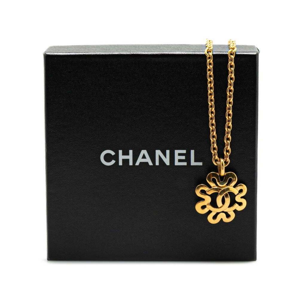 CHANEL Gold Logo Necklace - Picture 4 of 5